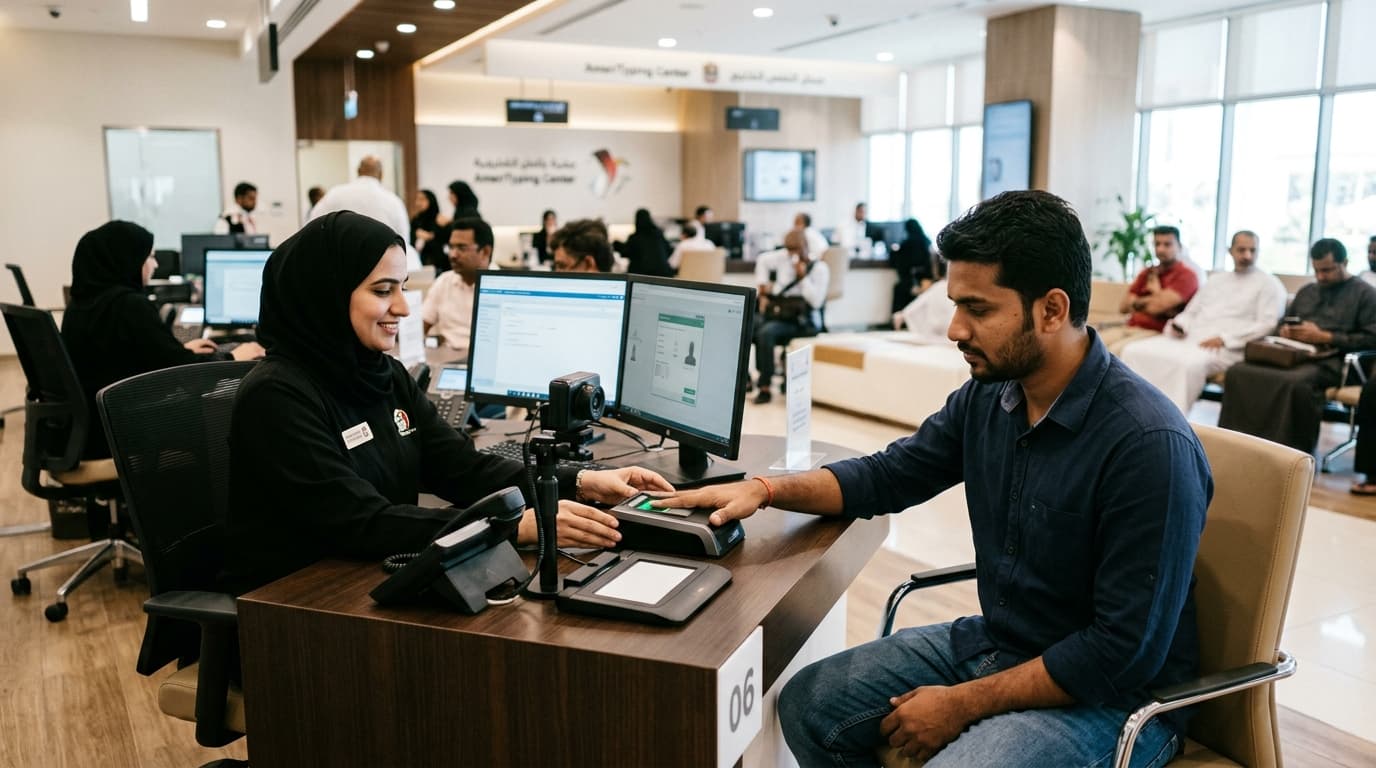 Step 4: Track and Complete the Emirates ID Process illustration